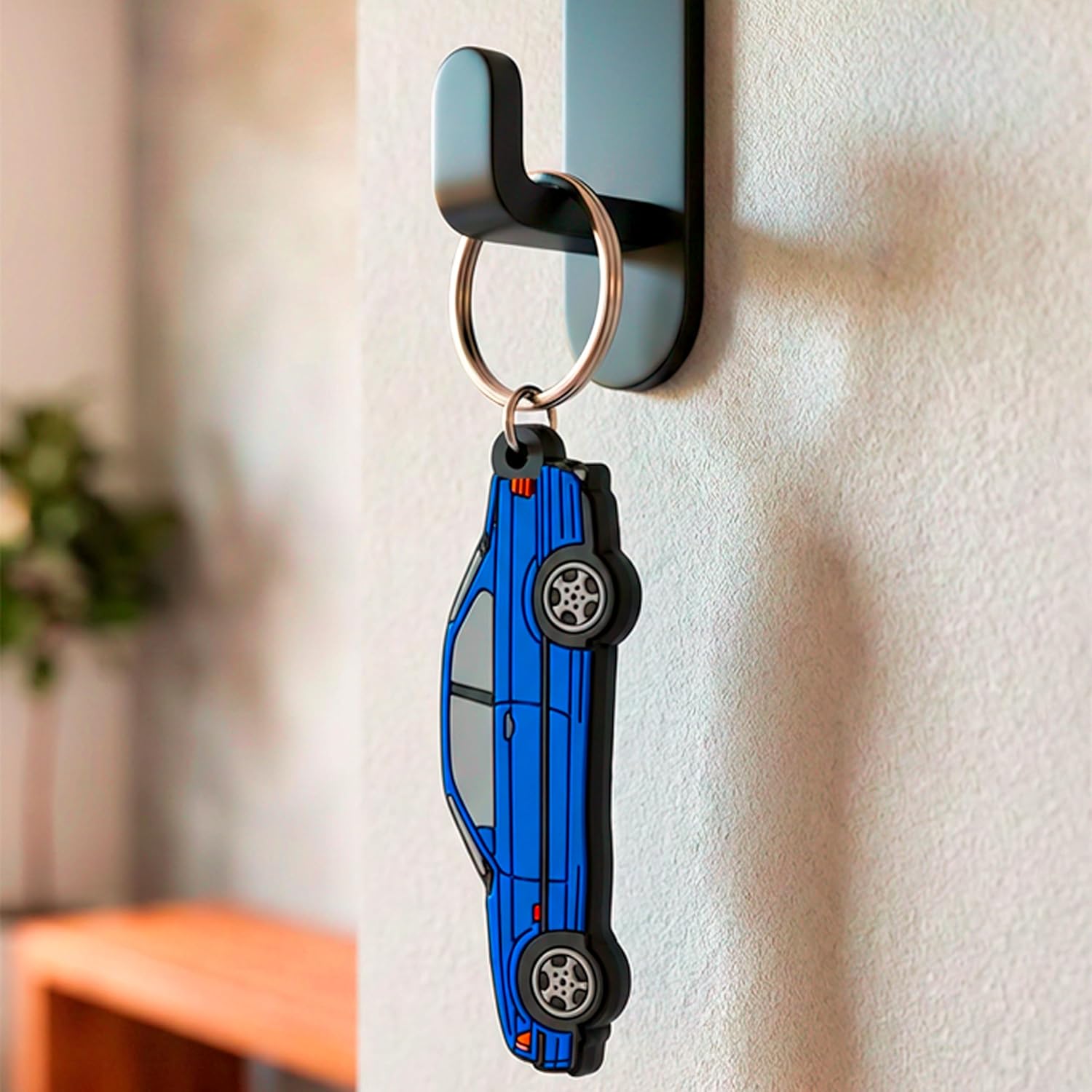 Vintage Ltd. Keychain Inspired by M3 E36 Motorsport Design – Soft Durable Rubber Key FOB – Automotive Enthusiast Accessory - Gift for Motorsport Fans (Blue)