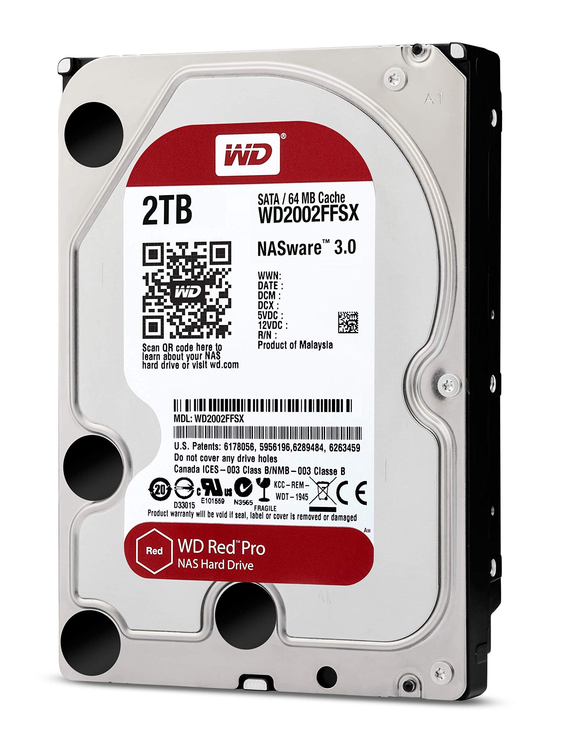 Amazon.com: Western Digital WD Red Pro 2TB NAS Internal Hard Drive