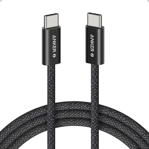 سعر ومواصفات كابل من أنكر بطول 6 قدم نوع USB C إلى USB C متوافق مع هاتف ذكي وحاسوب محمول وجهاز لوحي (B0DBTTC2CH) على Amazon EG