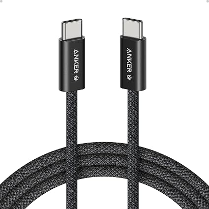 Anker Kabel USB-C USB-C 240 W, plecionka z recyklingu, 180 cm