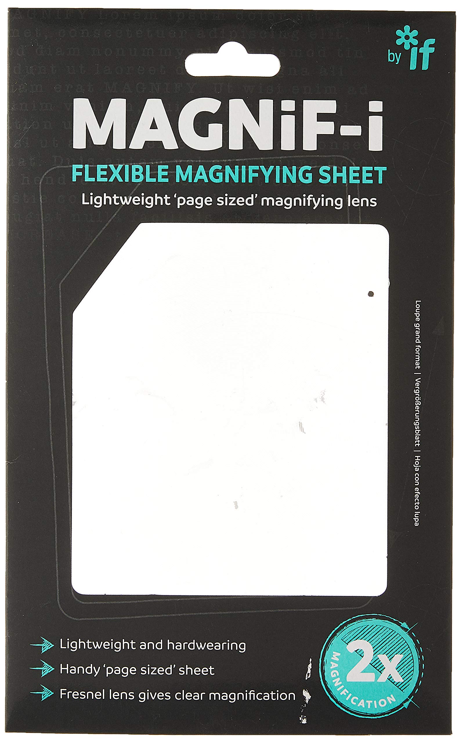 IF MAGNiF-i Flexible Magnifying Sheet A5 notebook Size Magnifier
