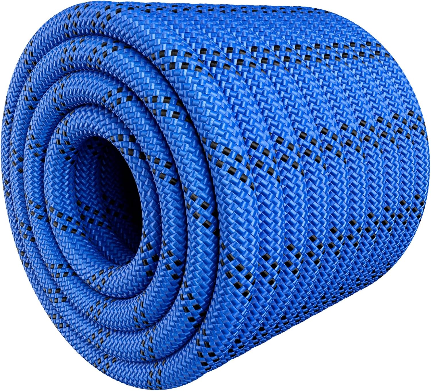 X XBEN Braided Polyester Arborist Rope 1/2 inch X 100ft, 48 Strands, 12 Inner core,5174 LBS Breaking Strength Outdoor Ropes, Arborist Rigging Rope for Rock Hiking Camping Swing Tree Rescue,Red