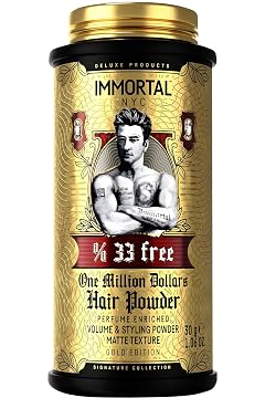 Immortal NYC The One In A Million Dollars Unique Fragranced TEXTURE VOLUME POWDER- Extra Strong Flexible Hold -