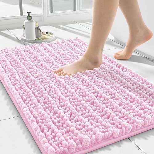 Miniatura 313 de Smiry Alfombras de Baño 24 x 16 pulgadas, Tapetes de Baño de Chenilla Extra Suaves y Absorbentes, Respaldo de Goma Antideslizante, Lavable a Azul