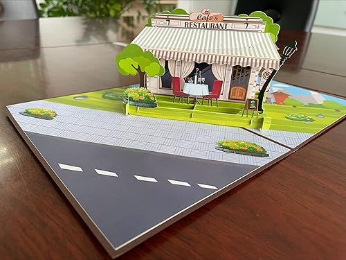 Miniatura 2 de ETA Tarjeta desplegable de pavo real 3D, tarjeta de cumpleaños de animales 3D para amiga, novia, esposa, marido, mamá, papá, abuela, profesor, día