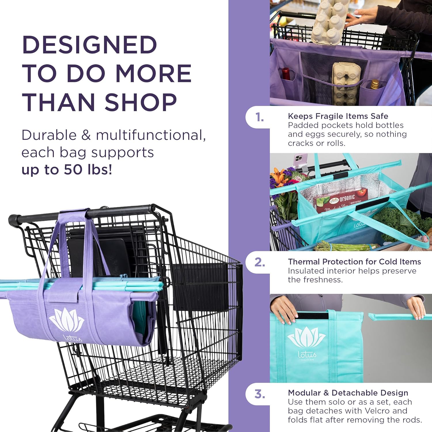 Lotus Original Trolley Reusable Shopping Bags Philippines Ubuy - Main Image