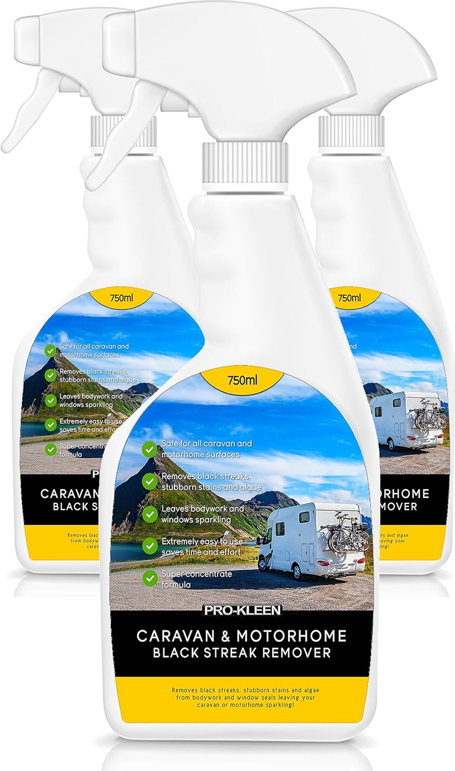 ProKleen Caravan & Motorhome Black Streak, Algae & Mould Remover (3 x