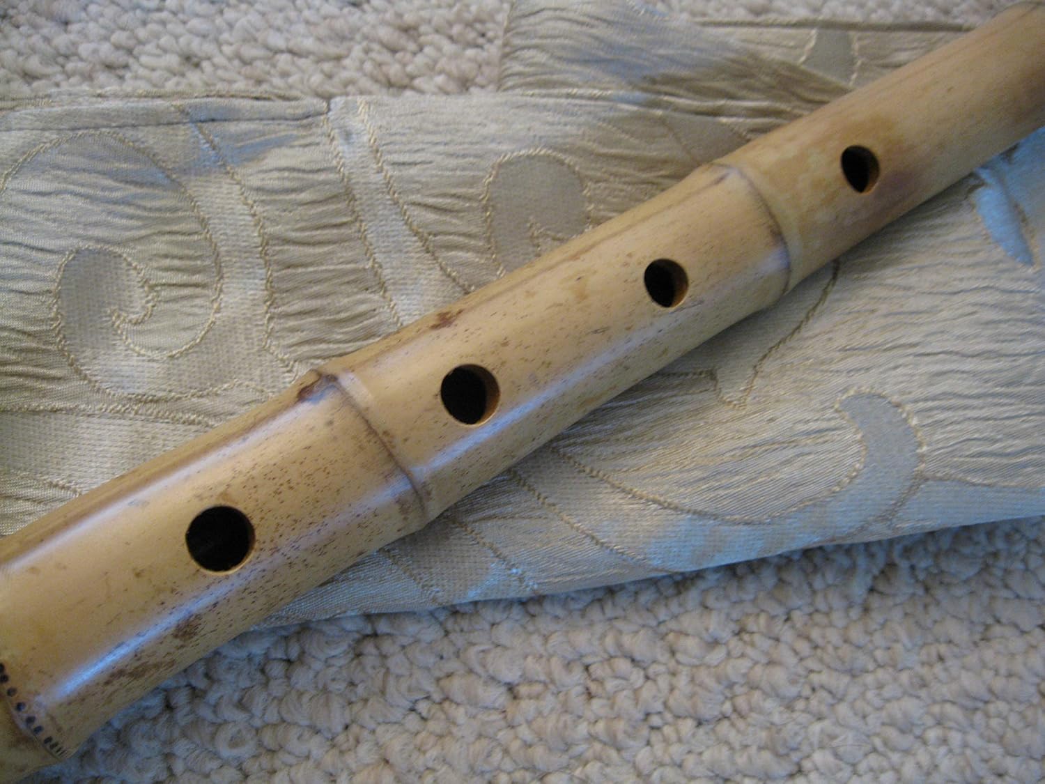 1.8 Shakuhachi with Root End and natural edge-cut style shakuhachi Mouthpiece Pentatonic Zen instrument