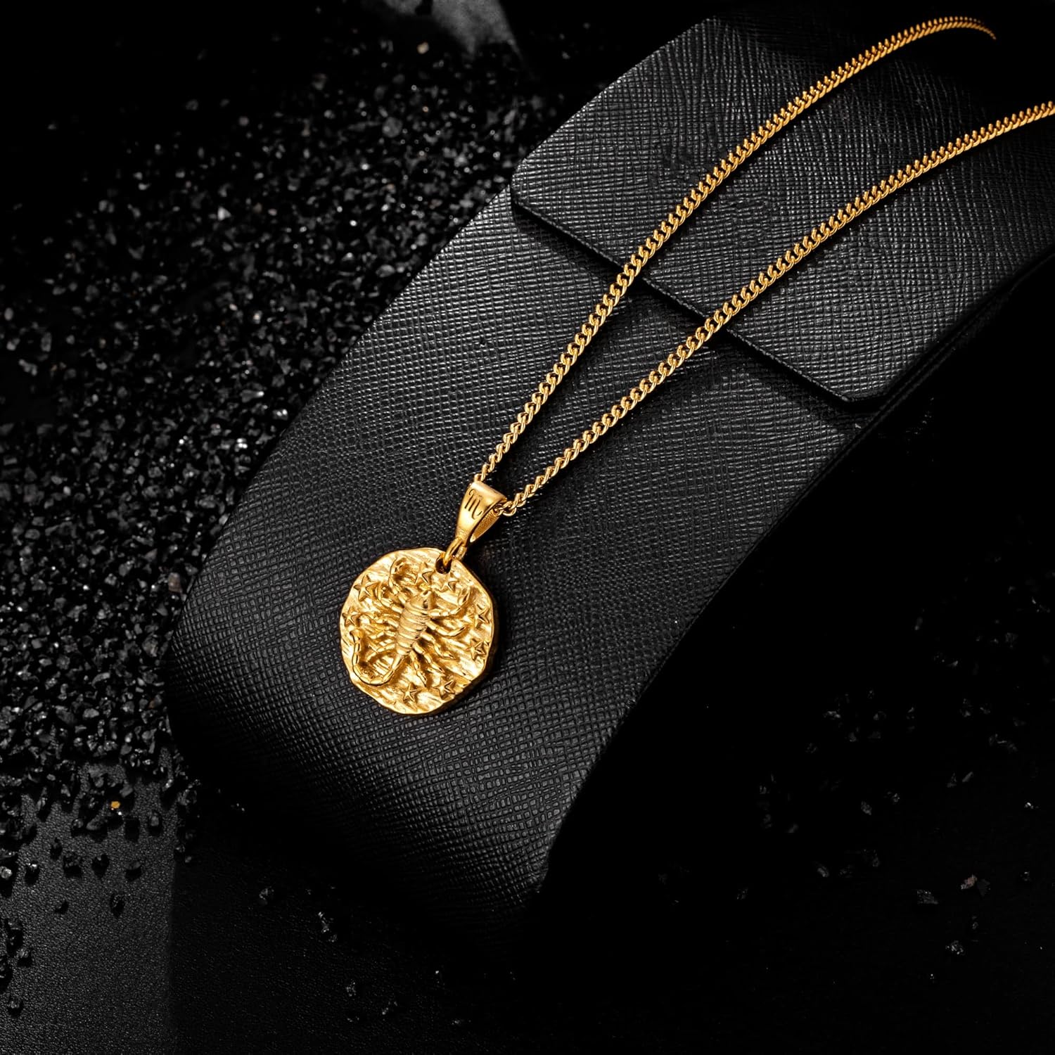 Speroto Zodiac Necklace for Men Women, Stainless Steel 12 Constellation Mens Necklace, Horoscope Astrology Embossed Zodiac Pendant Necklace, Ideal Gifts for Men Women Teens - Image 3