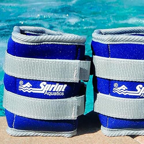 Miniatura 2 de Juego de pesas para tobillo  Par de pesas de neopreno ajustables impermeables duraderas para ejercicios aeróbicos acuáticos, entrenamiento de