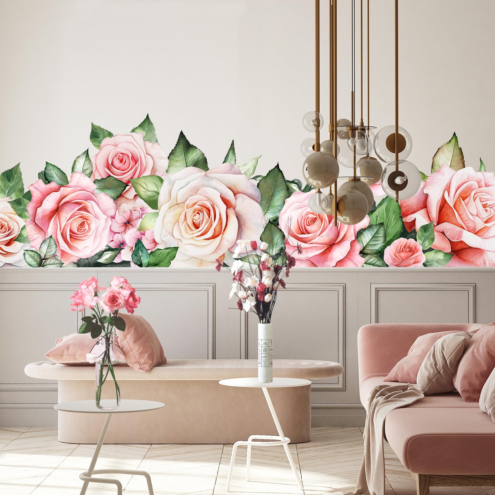 Amazon.com: DXLING 48pcs Pink Ribbons Wall Stickers for Kids Room ...