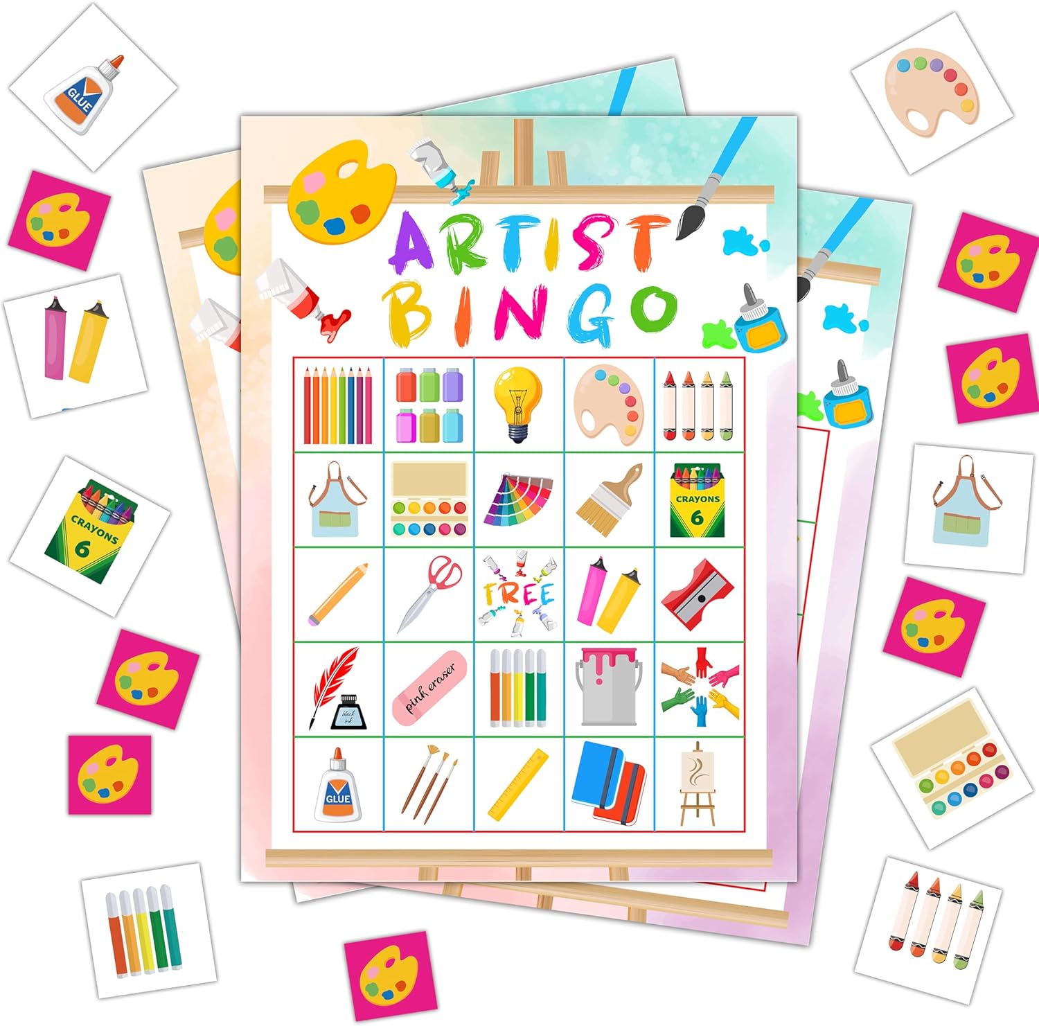Football Bingo Cards, Sports Theme Summer Party Bingo Cards for Adults, Bingo Games for Birthday Party Soccer Party, 24 Players Party Activity Favor Decoration Supplies, 07