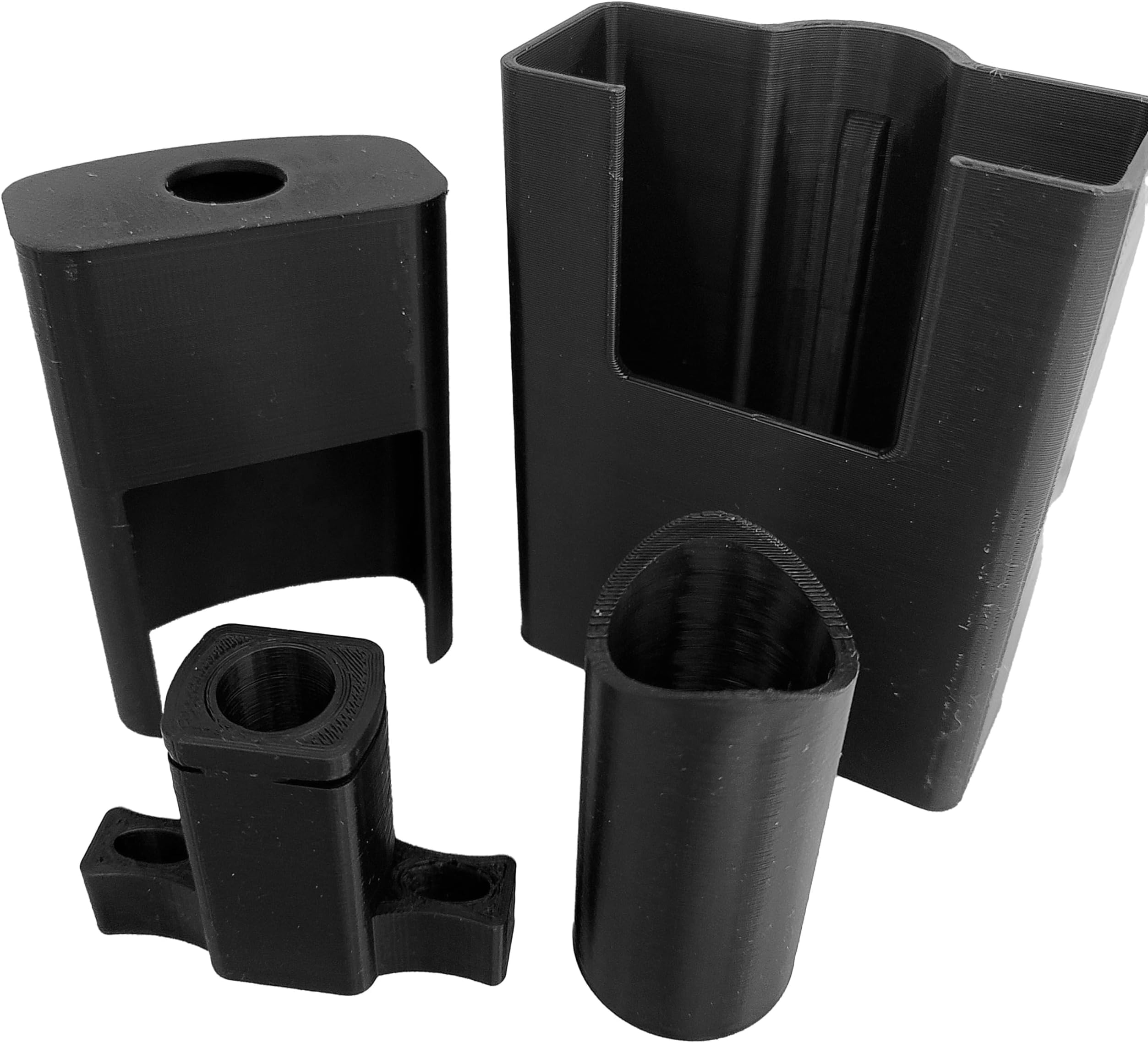 Sensor Sun Shade Four-Pack for Genie, Craftsman, Chamberlain, Linear Brand Garage Door Sensors, Sensor Shield, Sun Blocker, Black