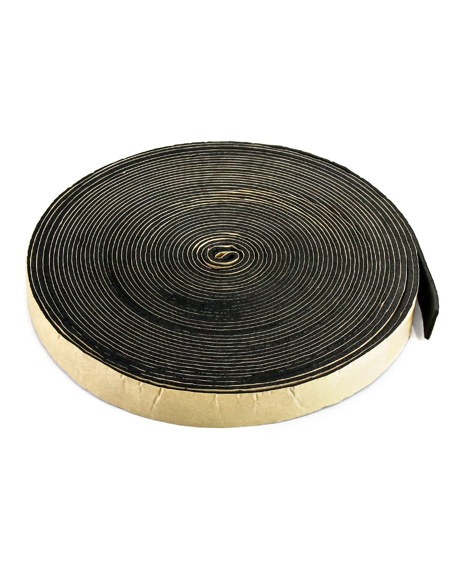 QWORKPipe Wrap Insulation, 1" x 1/8" x 50' Waterproof Foam Insulation Tape Adhesive for Hot or Cold Pipes