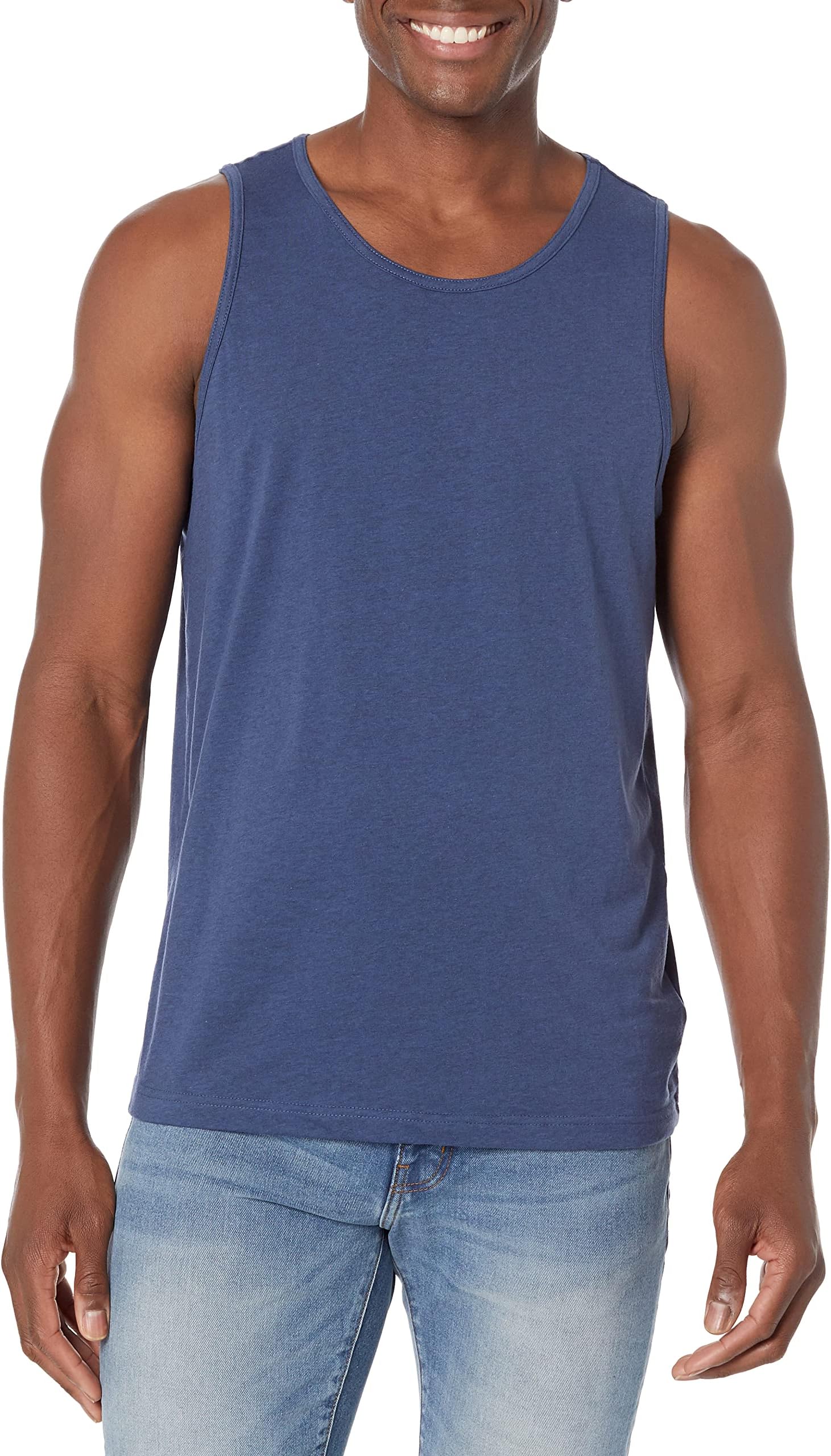 Amazon Essentials Men's Regular-Fit Sleeveless Tank Tops