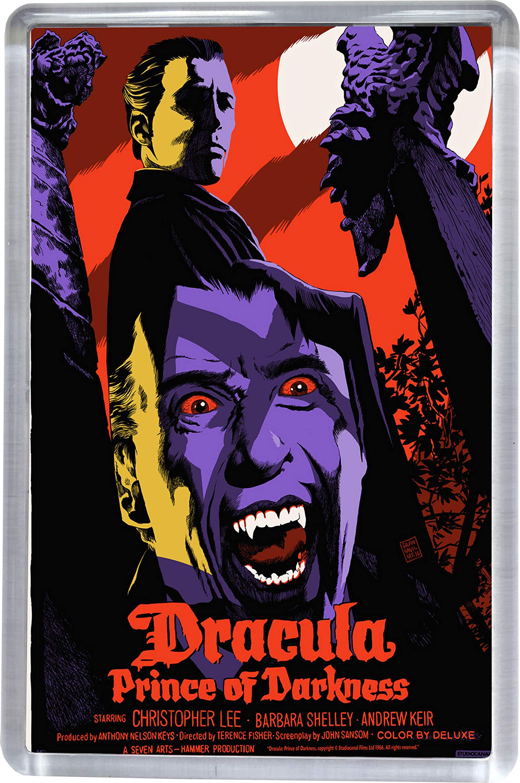 Super Universe Multicolor Dracula Price Of Darkness Movie Poster Fridge Magnet 5 X 7.5 Cm