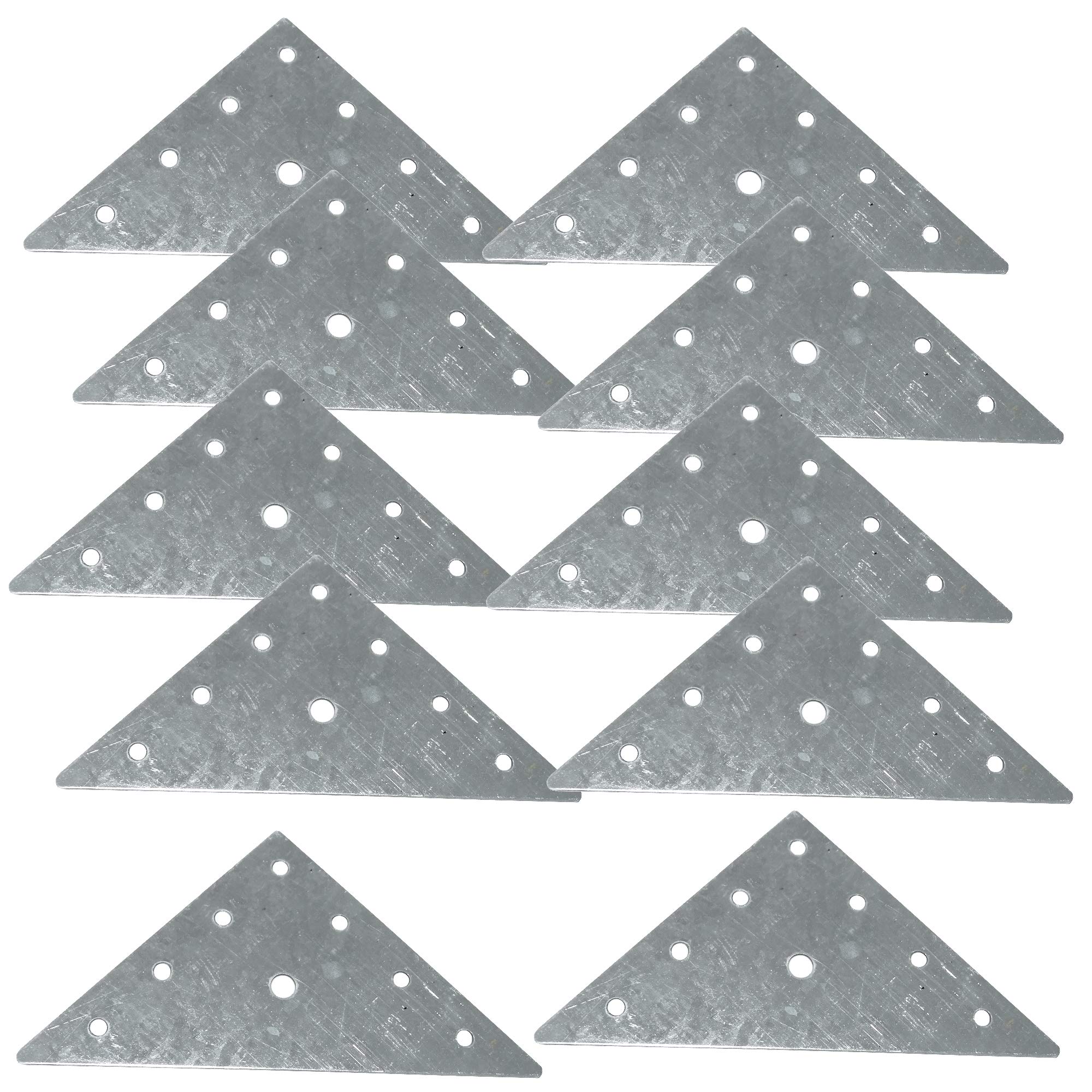 AERZETIX: 10 x piastra di montaggio triangolare 90 x 90 x 1 mm per mobile cucina armadio armadio C41432