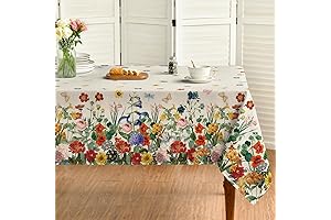 Horaldaily Spring Tablecloth 60×84 Inch Rectangular - Perfect for Outdoor Gatherings