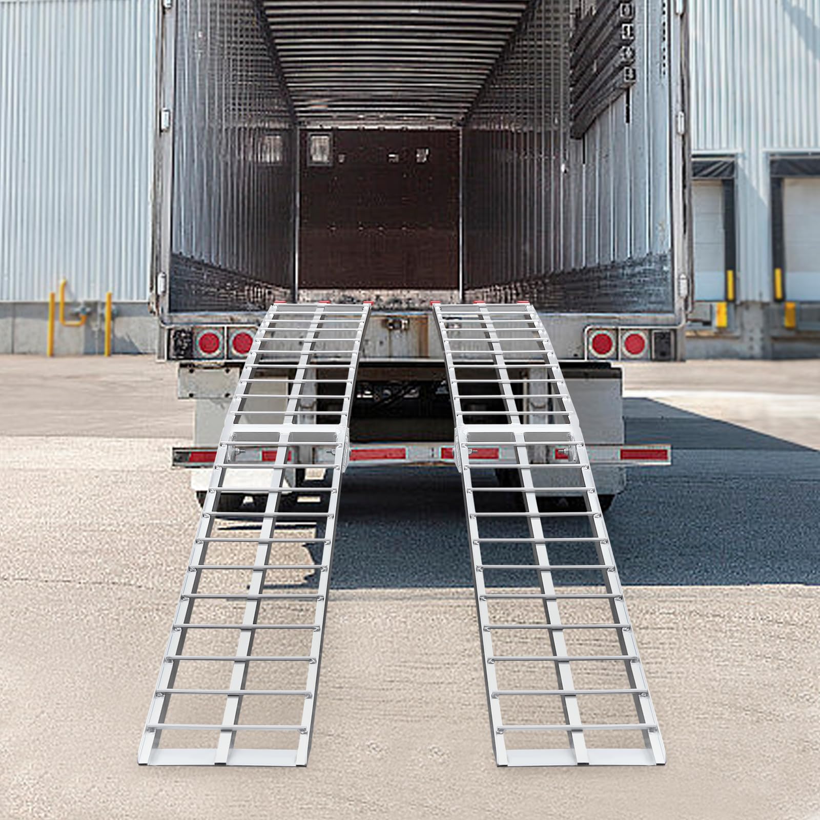Cargo Trailer Ramps Aluminum VEVOR 60 In. X 12 In. Aluminum Trailer