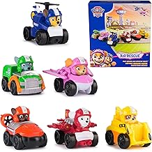 Air Rescue, 6-Piece Pup Squad Racers, Toy Cars Gift Set with Chase, Marshall, Skye, Rubble, Rocky &amp; Zuma, Kids Toys for Boys &amp; Girls 3+