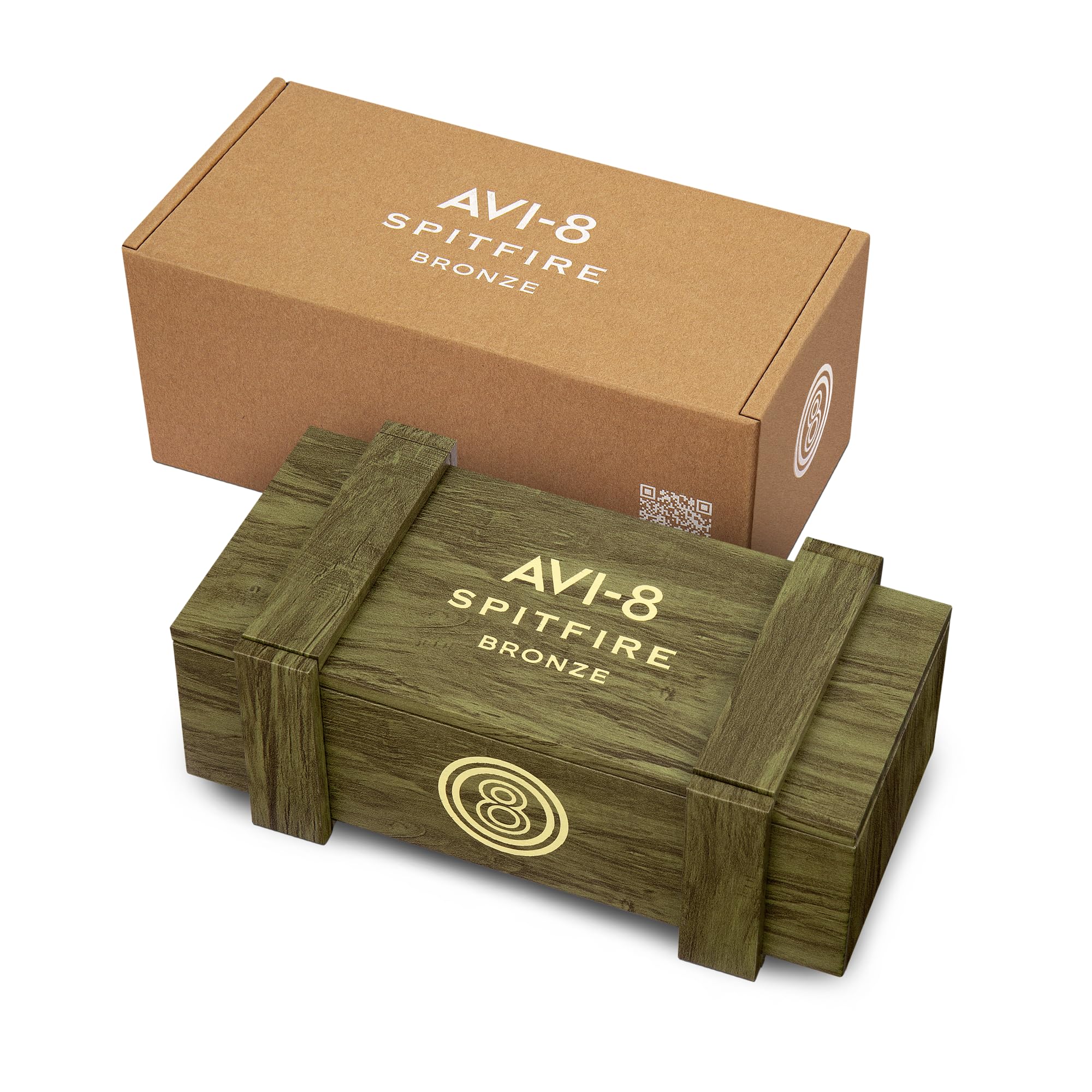 AVI-8 Herren 42mm Spitfire Smith Automatik Uhr mit Lederarmband AV-4090