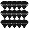 Pimoys 15 Pieces Powder Puff Face Soft Triangle Makeup Velour Puff, Beauty Sponge for Loose Powder and Cosmetic Foundation, Blender Makeup Tool (Black, Pink, Flesh)