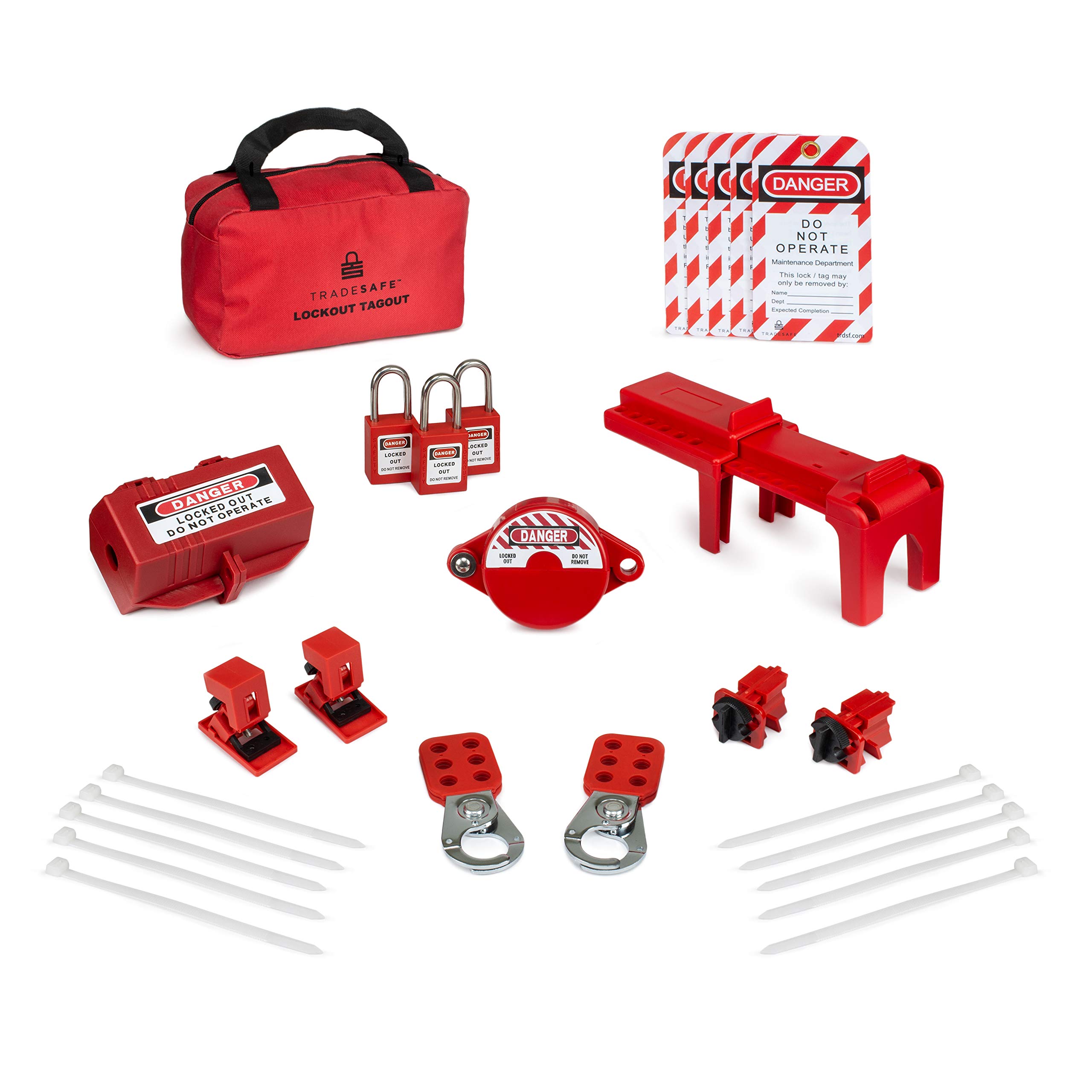 Buy TRADESAFE Professional Lockout Tagout Kit Loto Locks, Gate Valve