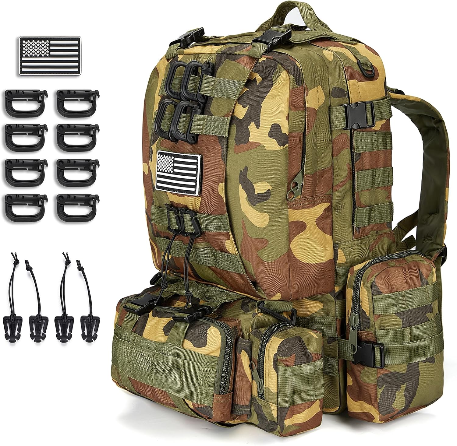 Large Military Tactical Backpack for Men, 40-50L Backpacks for Women, Bug out Bag Army 3 Days Assault Pack Bags Rucksack with Molle System Large Military Tactical Backpack for Men, 40-50L Backpacks for Women, Bug out Bag Army 3 Days Assault Pack Bags Rucksack with Molle System