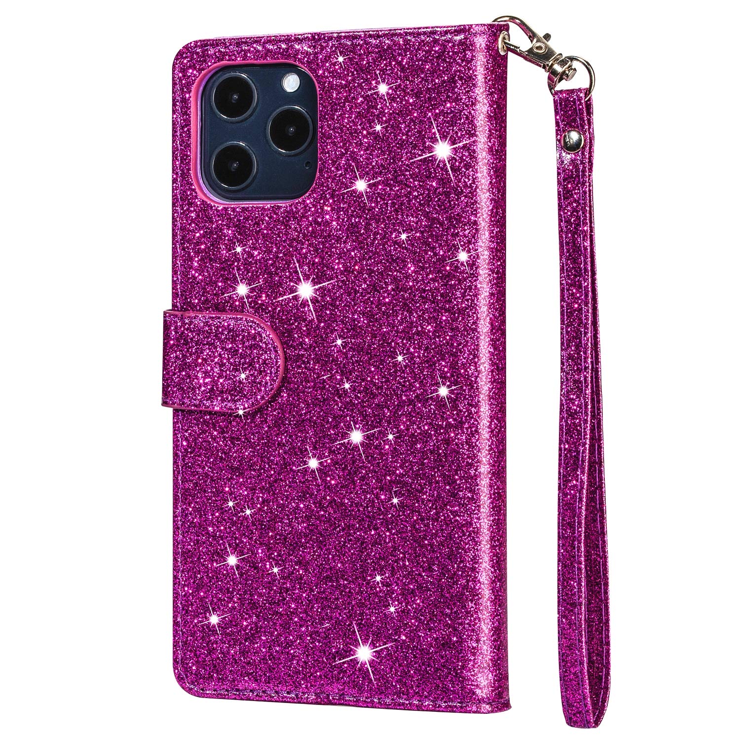 Custodia ZCDAYE Per IPhone 12 Mini Con Glitter E Chiusura Magnetica, In PU Similpelle Con Motivo Ceramica, Bianca, Tasche Portacarte