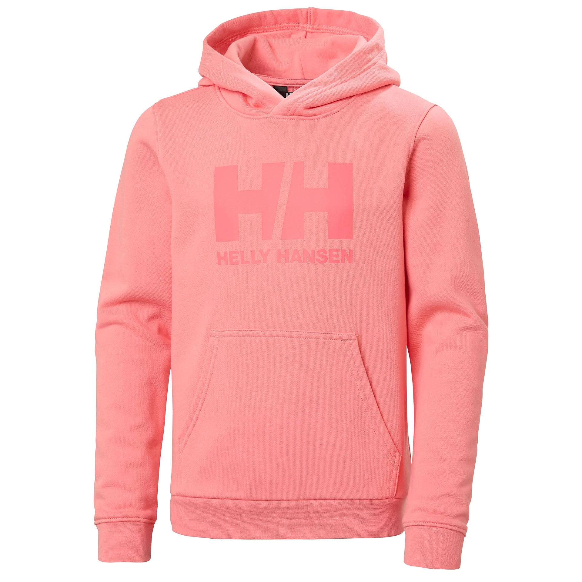 Helly Hansen Junior Unisex Jr Hh Logo Hoodie 3.0, Coral Almond, 14