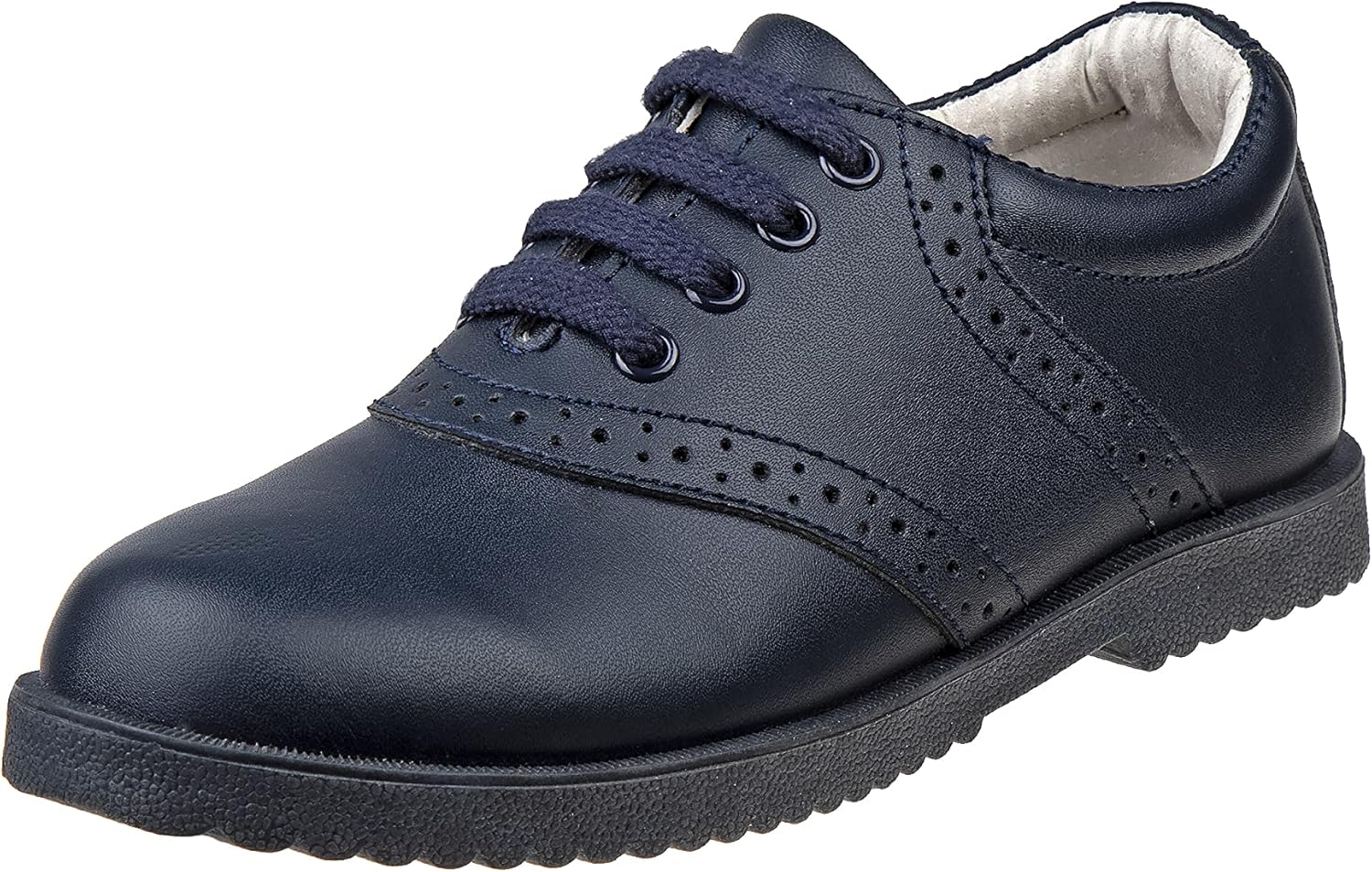Academie Gear Honor Roll Womens Full Leather Uniform School Casual Work Shoes, Navy (7 Medium Adult)
