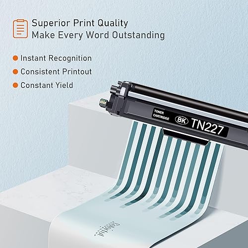 Miniatura 4 de TN2274PK TN 227BKCMY Cartucho de tóner de alto rendimiento para Brother 227 TN-227 Toner para MFC-L3770CDW MFC-L3710CW MFC-L3750CDW HL-3210CW