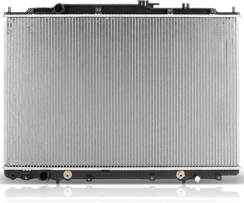 SCITOO Conjunto de radiador de coche compatible con Acura para MDX 2003 2004 2005 2006 para Honda para Pilot 2005 3.5L Reemplazos # 2740, 19010RDJA52