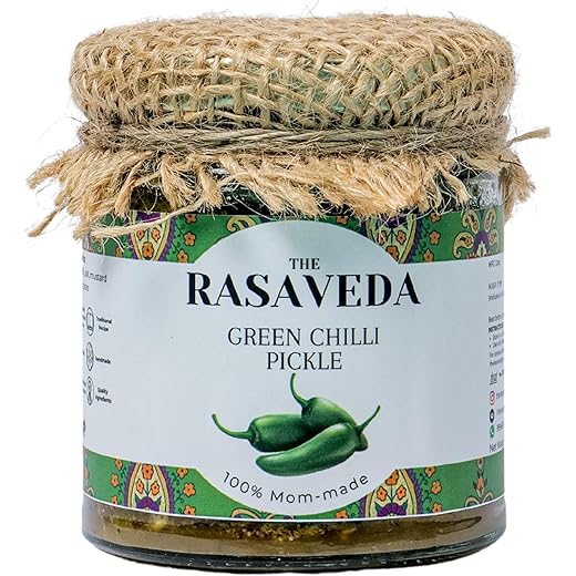 Rasaveda Green Chilli Pickle - 300gm