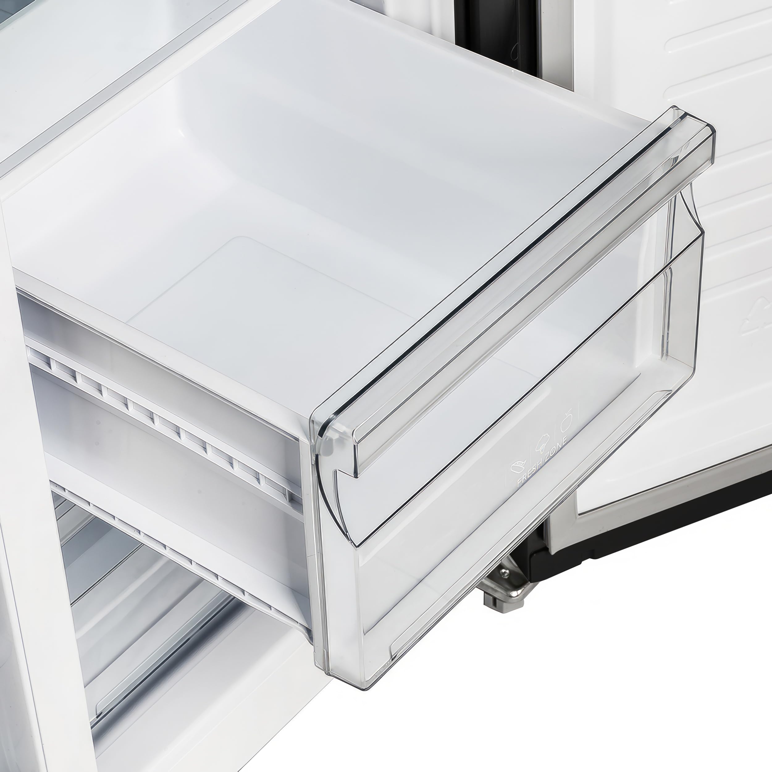 Forno Salerno 33-Inch Side-By-Side Refrigerator - 15.6 Cu.Ft. Refrigerator For Kitchen With LED Touch Control, Fast Cool, Fast Freeze, (Black) on Fridge.com - View 5