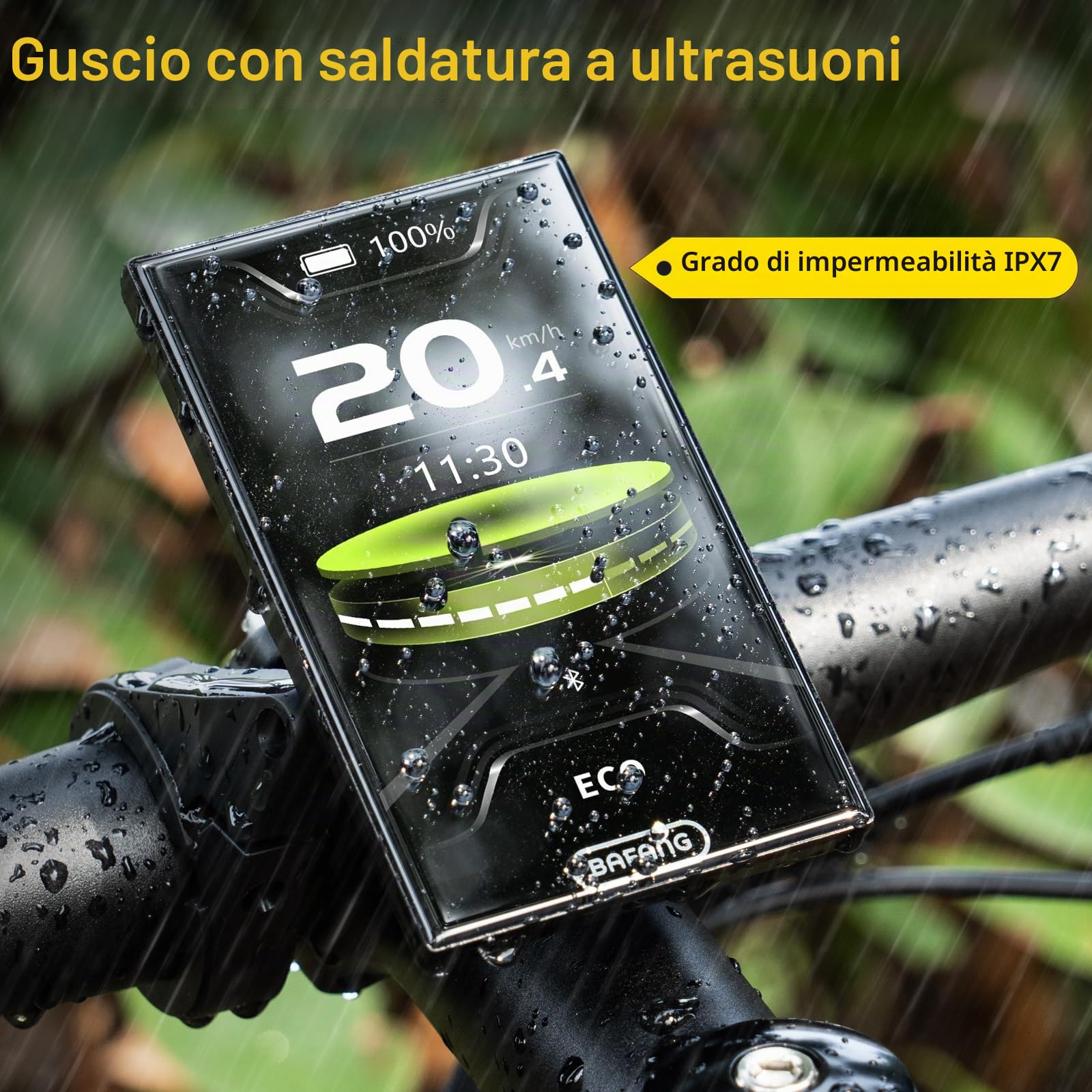 Bafang Display C010 per M400, M500 Mid Motor 0 – 6 livelli di pedalata assistita eBike Computer Display con retroilluminazione automatica CAN Protocollo