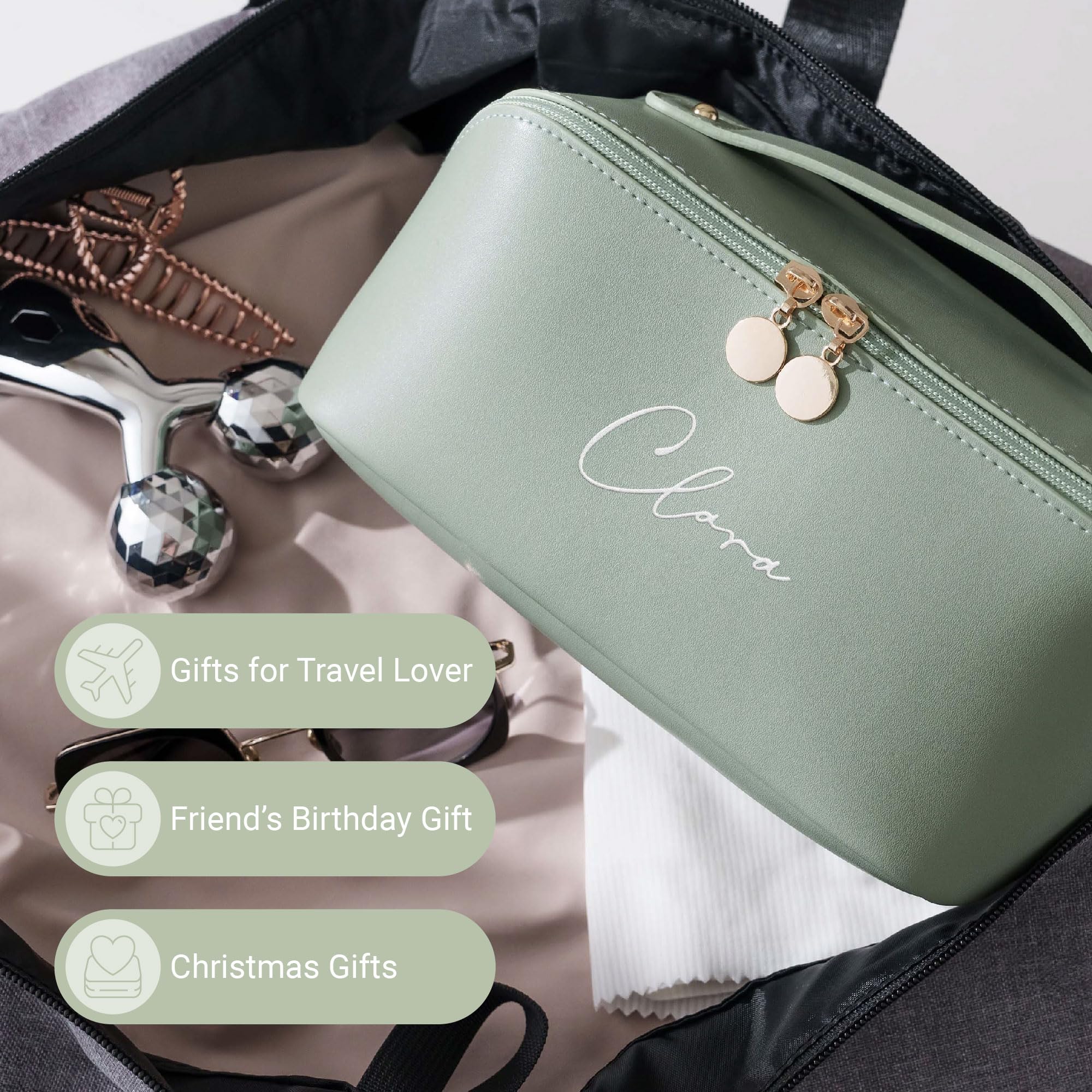 Borsa da viaggio personalizzata, Verde, Personalizza