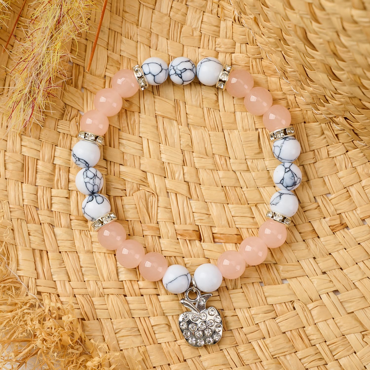 Natural Stone Anxiety Bracelet – Handcrafted Adjustable Cord Design for Men & Women