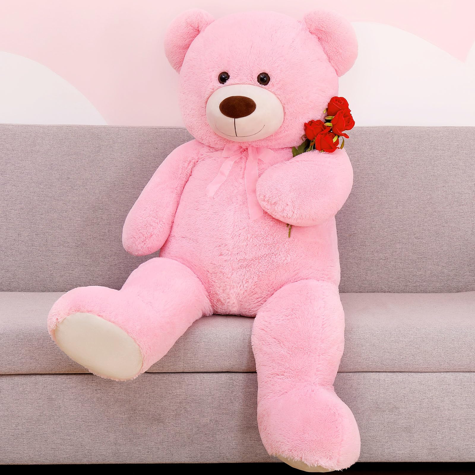 Amazon.com: MorisMos Giant Teddy Bear Stuffed Animal 4 Ft,51'' Big