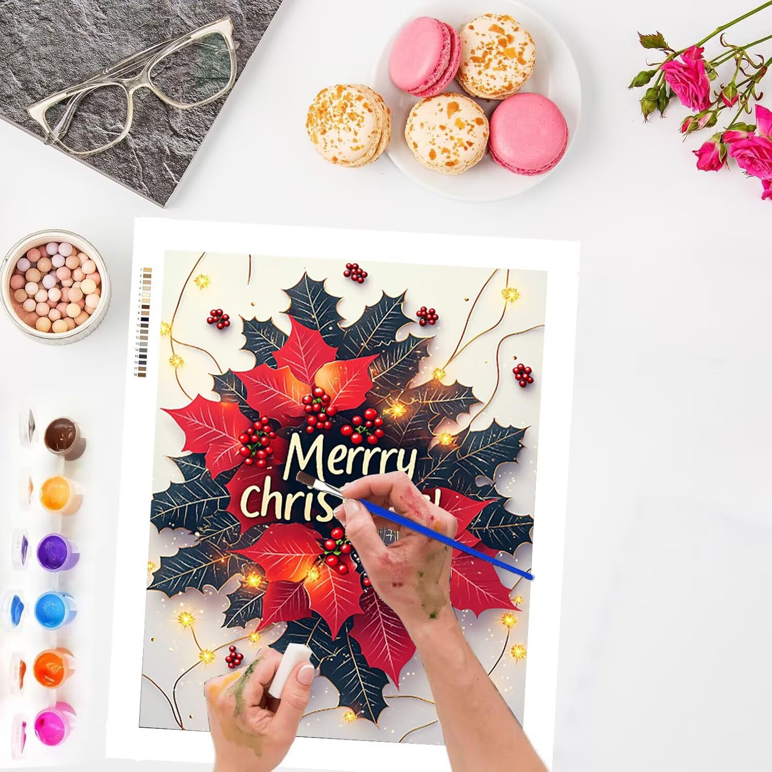 WEISHIWE Dipingere con i Numeri Adulti Natale, 60x80cm s-863