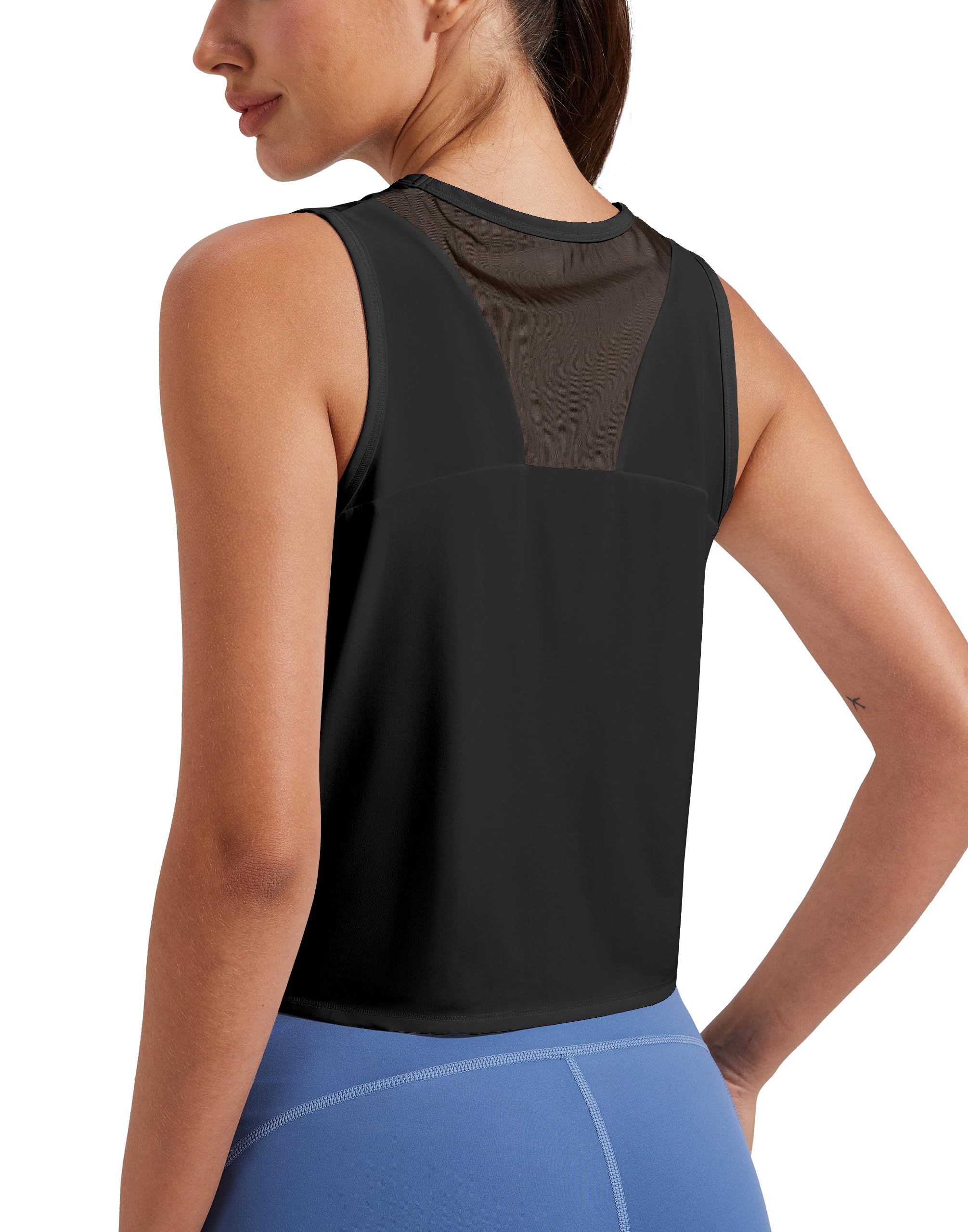 Pioneer Camp Damen Tank Top Sommer Sport Oberteile Ärmelloses Crop Yoga Shirt Für Frauen Leichte Atmungsaktiv Tanktop