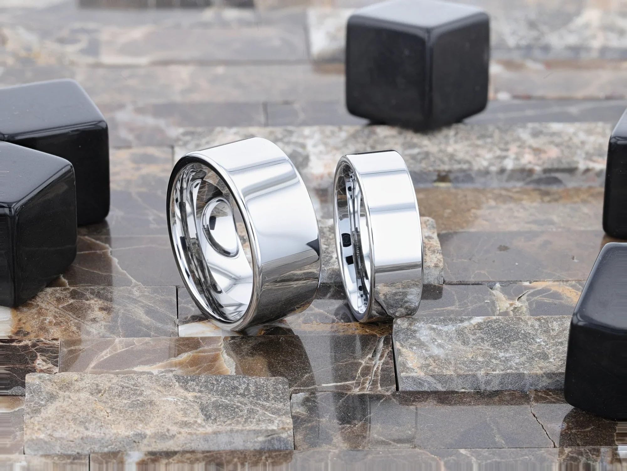 Anillo de boda plano de carburo de tungsteno para hombre, ajuste cómodo pulido, 2 mm, 4 mm, 6 mm, 7 mm, 8 mm, 10 mm, 12 mm de ancho. Nombre del estilo: SPARTAN, metal, no conocido