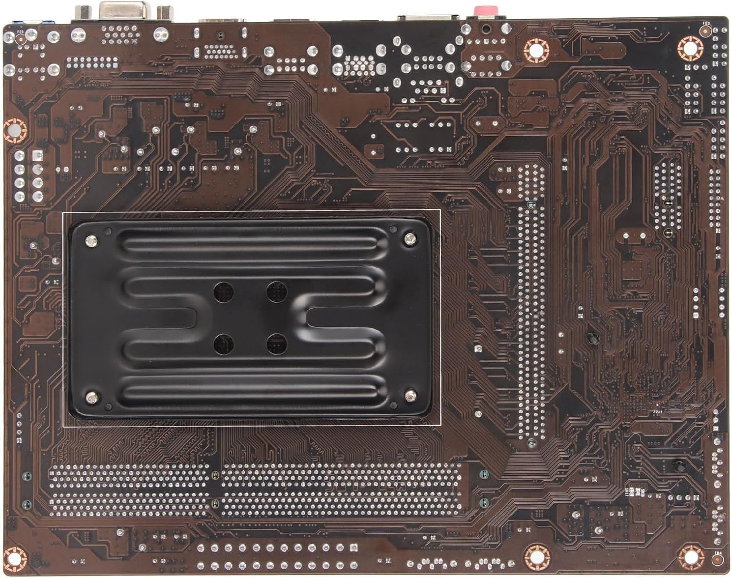 Close-up view of the FM2/FM2+ CPU socket on the motherboard