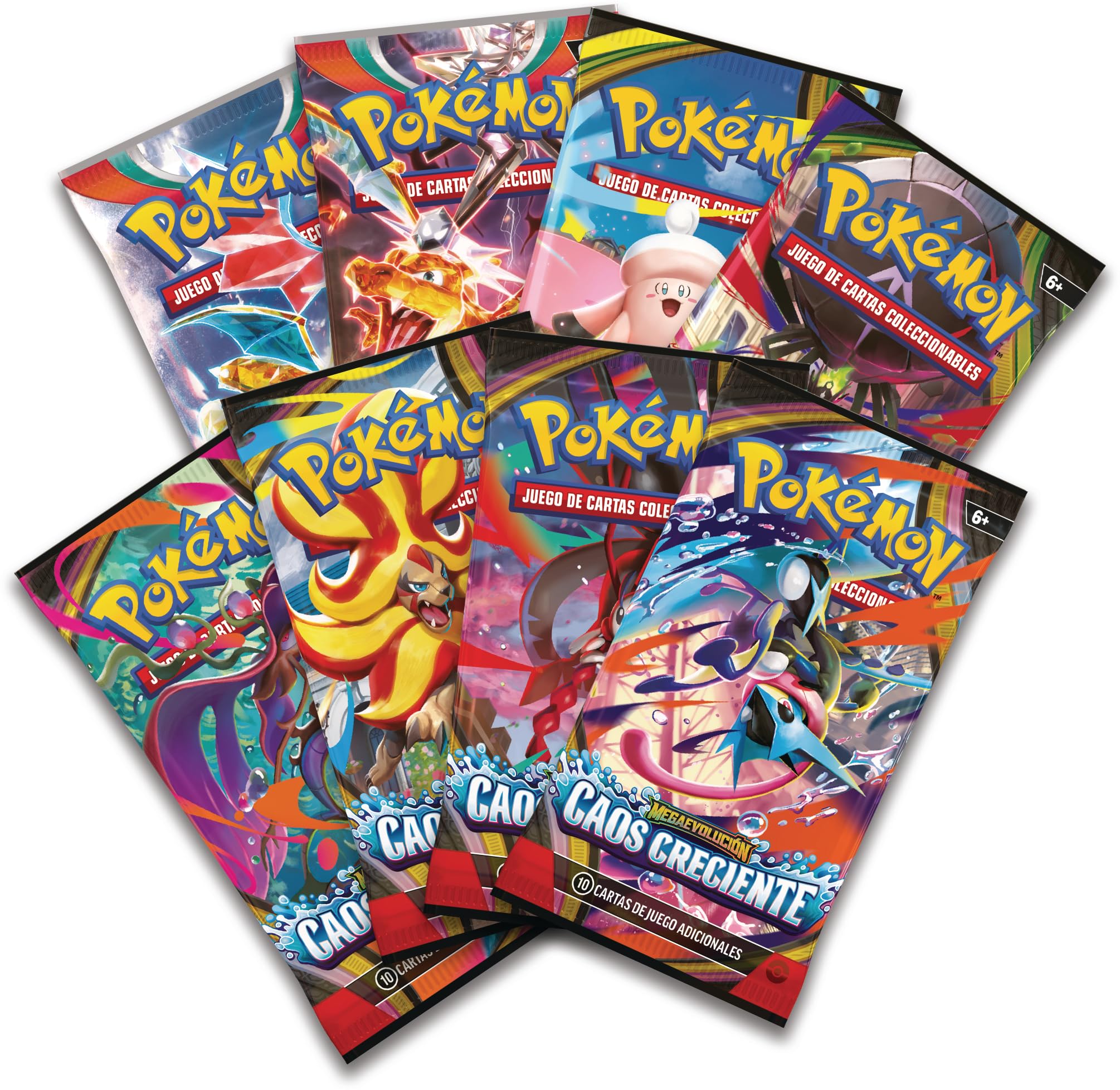Pokémon: Colección prémium Mega-Greninja ex (1 Carta holográfica de promoción, 1 Carta de promoción de Gran tamaño con Efecto 3D y 8 Sobres de Mejora)