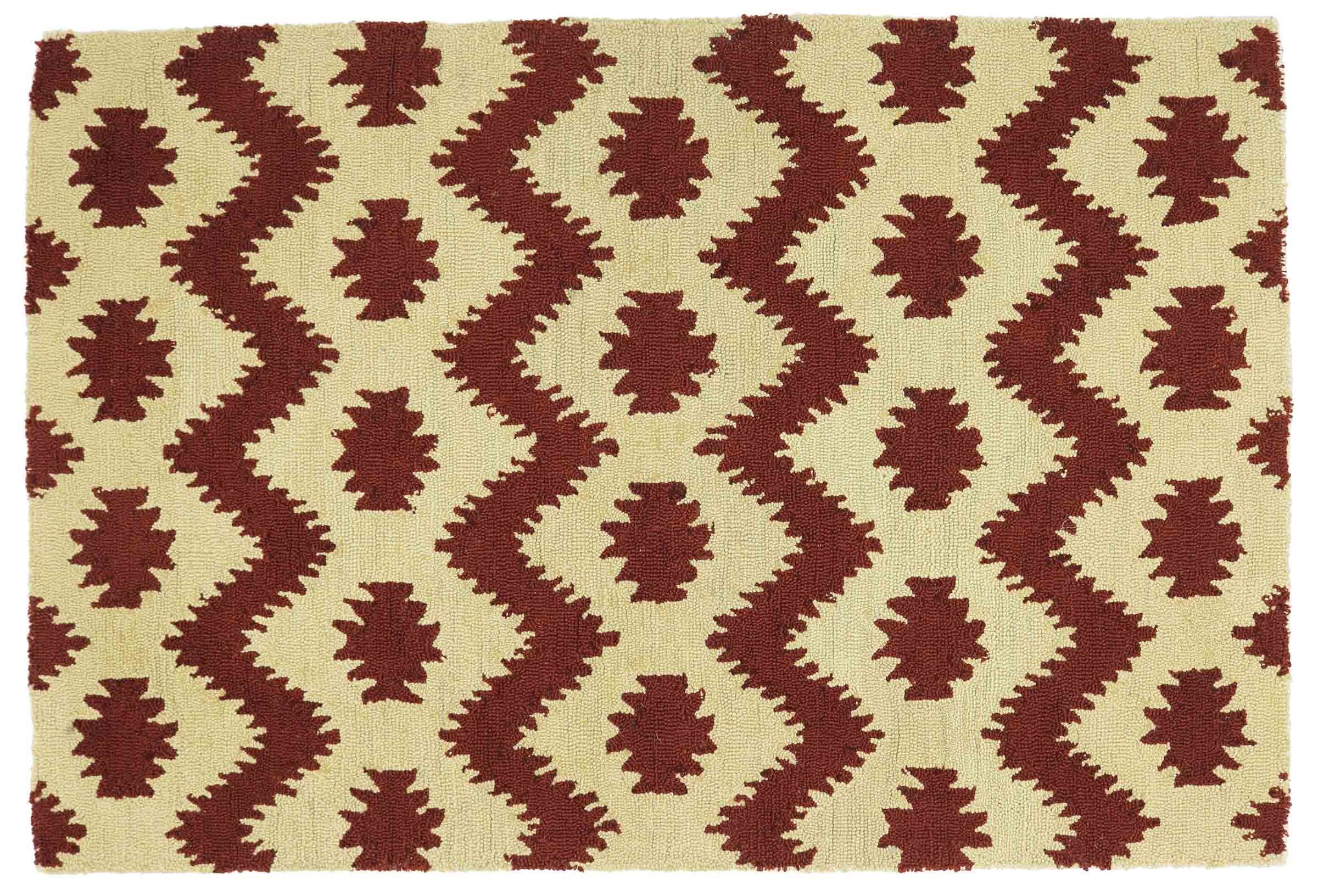 Tapis en laine fait main unique or et motifs 377 : l'âme de l'artisanat