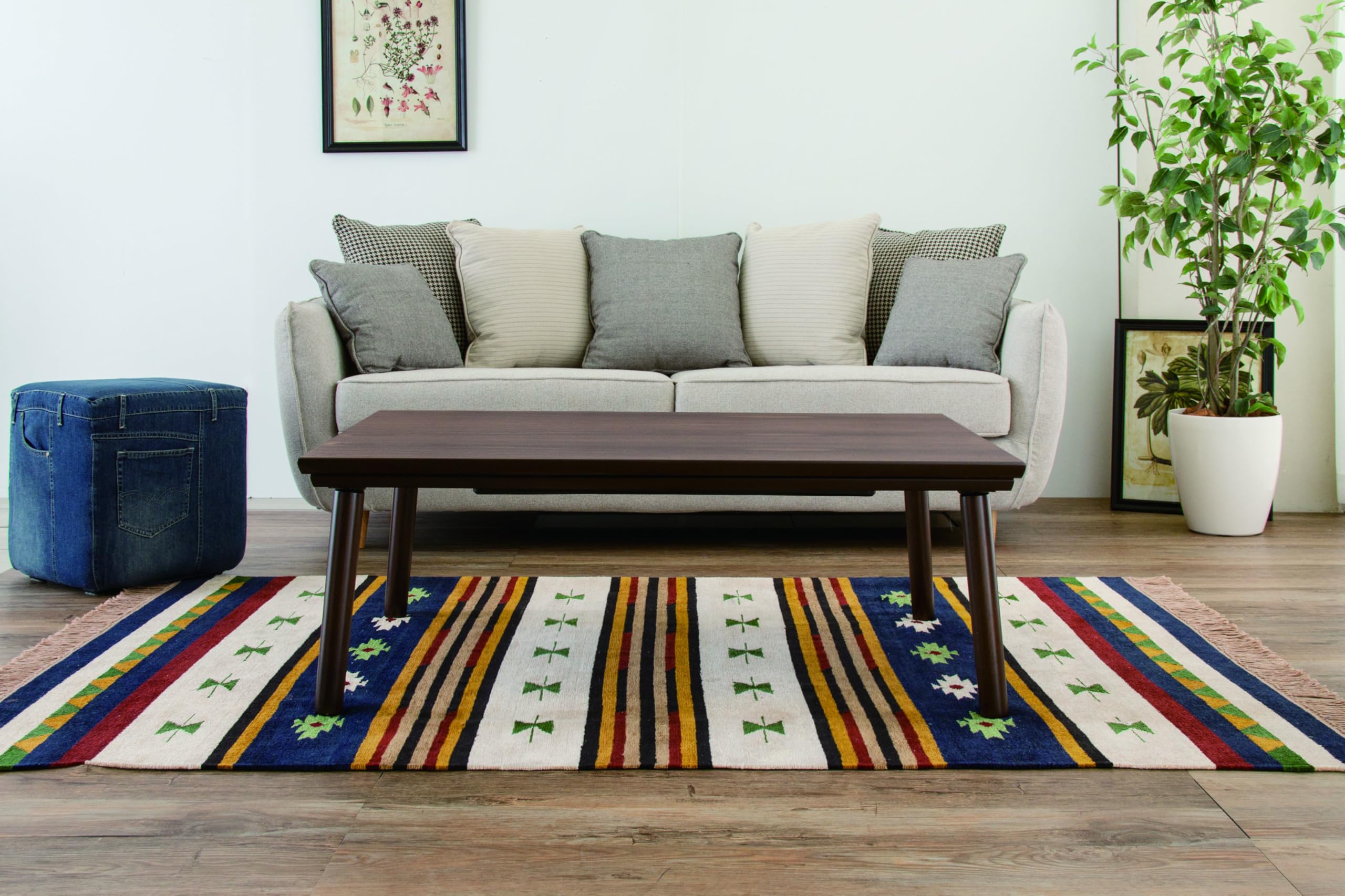 Amazon | 東谷(Azumaya-kk) フラットヒーターコタツ 105x75x38cm