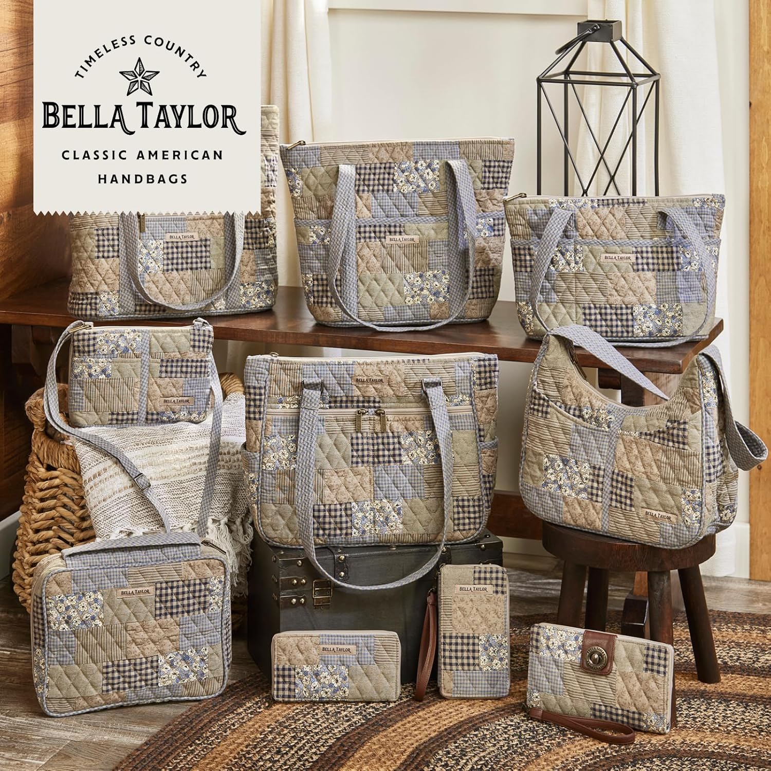Bella Taylor Everyday Tote | Lightweight Quilted Fabric Handbags for Women - Image 6