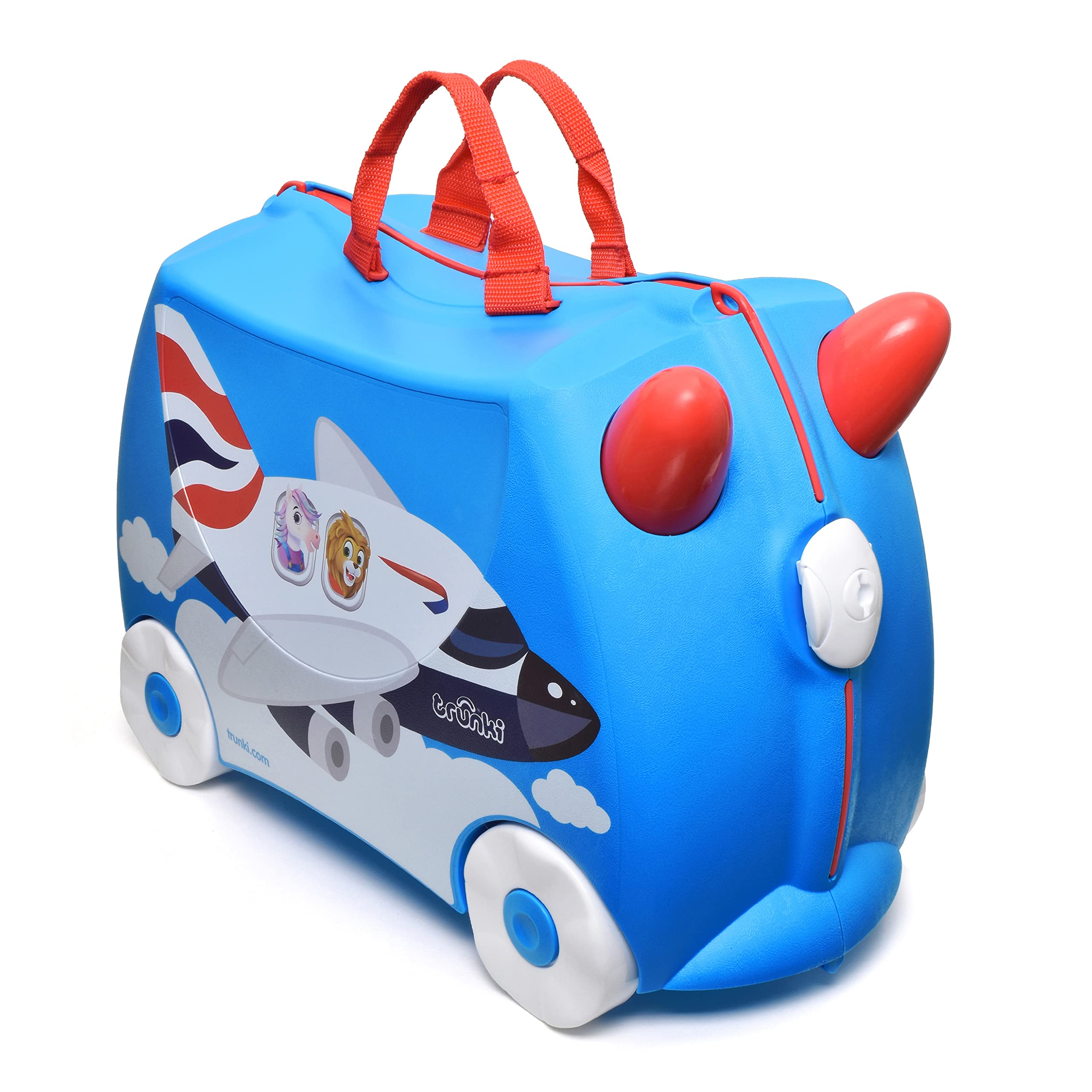 Trunki Valigia per bambini – Valigia per bambini – Bagagli per bambini – Valigia per cavalcavia, Ba Blu, 47 x 32 x 21 cm, Bagagli per bambini