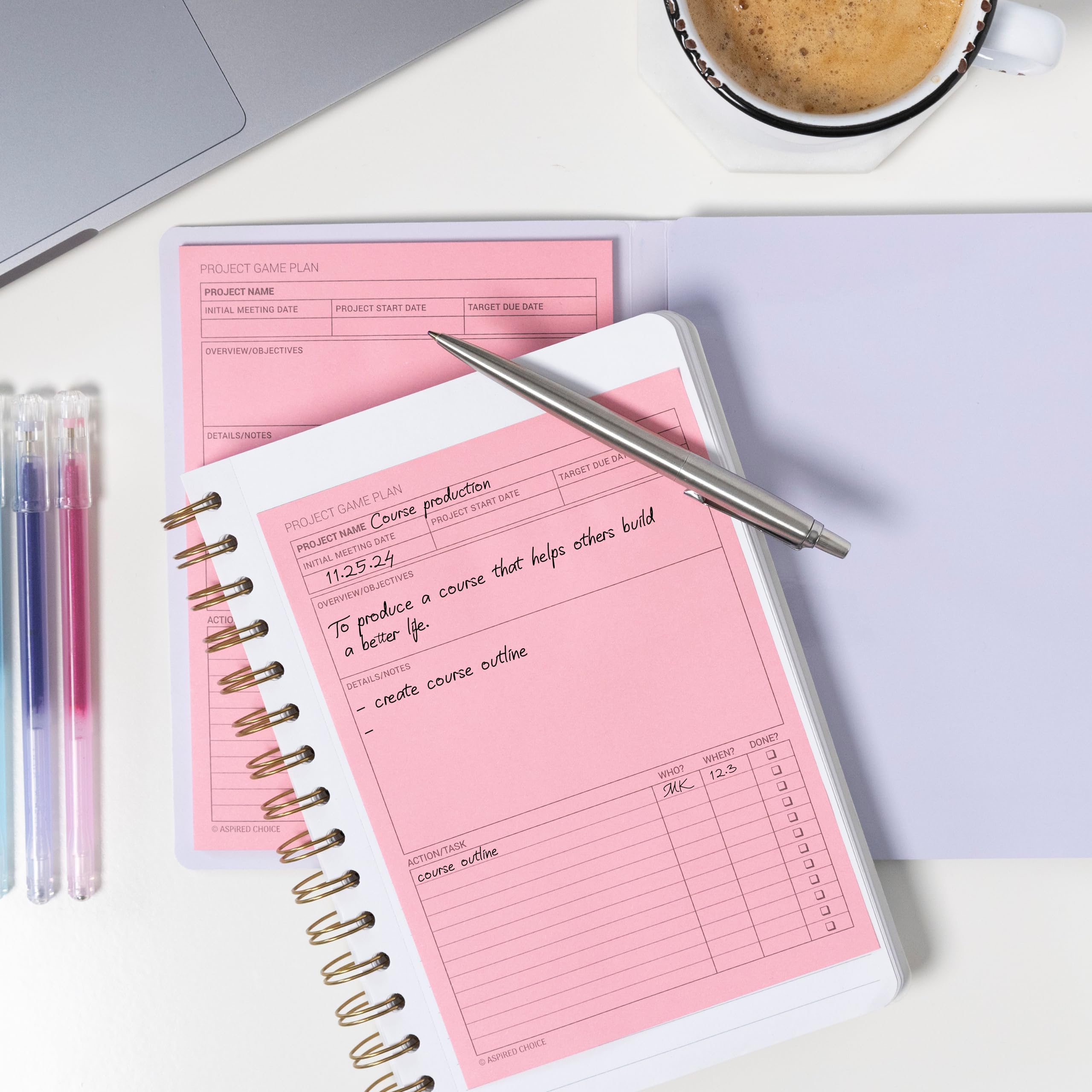 Kit de planificador de proyectos y notas de reuniones para mujeres y hombres: 90 notas adhesivas grandes para organización del trabajo, esenciales de oficina perfectos para profesionales de negocios,