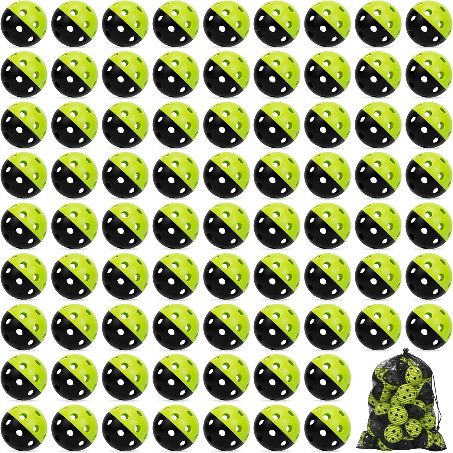 Coopay 24/80 Pack Baseball Practice Balls Plastic Training Balls Lightweight Hollow Softballs for Hitting, Baseball Training Indoor Outdoor Use